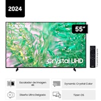 Televisor de 55" Smart Tv 4K UHD Tizen OS 2024 Samsung 55DU8000